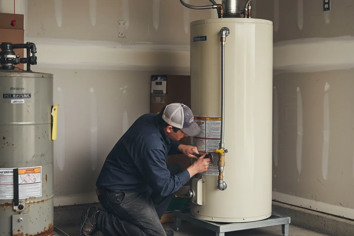 Water heater and shutoff valve replacement in Bridgewater